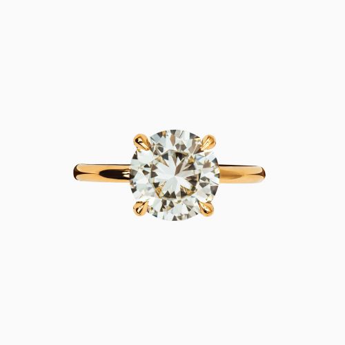 Dino Lonzano Signature Solitaire Engagement Ring with Lab-Grown Round Brilliant Diamond