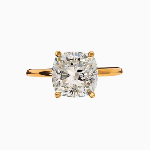 Dino Lonzano Signature Solitaire Engagement Ring for Cushion-cut Diamond