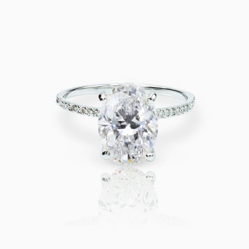 Dino Lonzano Signature Pave Engagement Ring