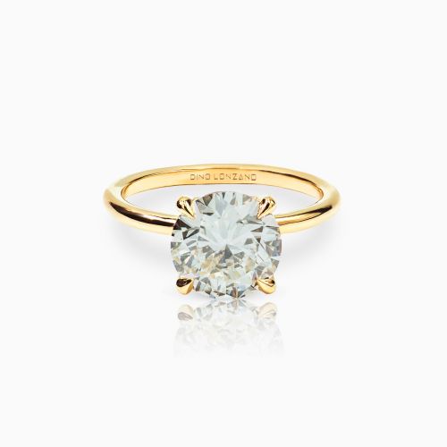 Dino Lonzano Signature Solitaire Engagement Ring with Lab-Grown Round Brilliant Diamond