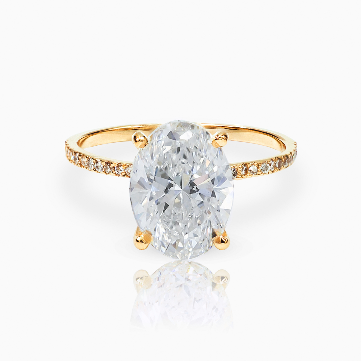 Dino Lonzano Signature Pave Engagement Ring