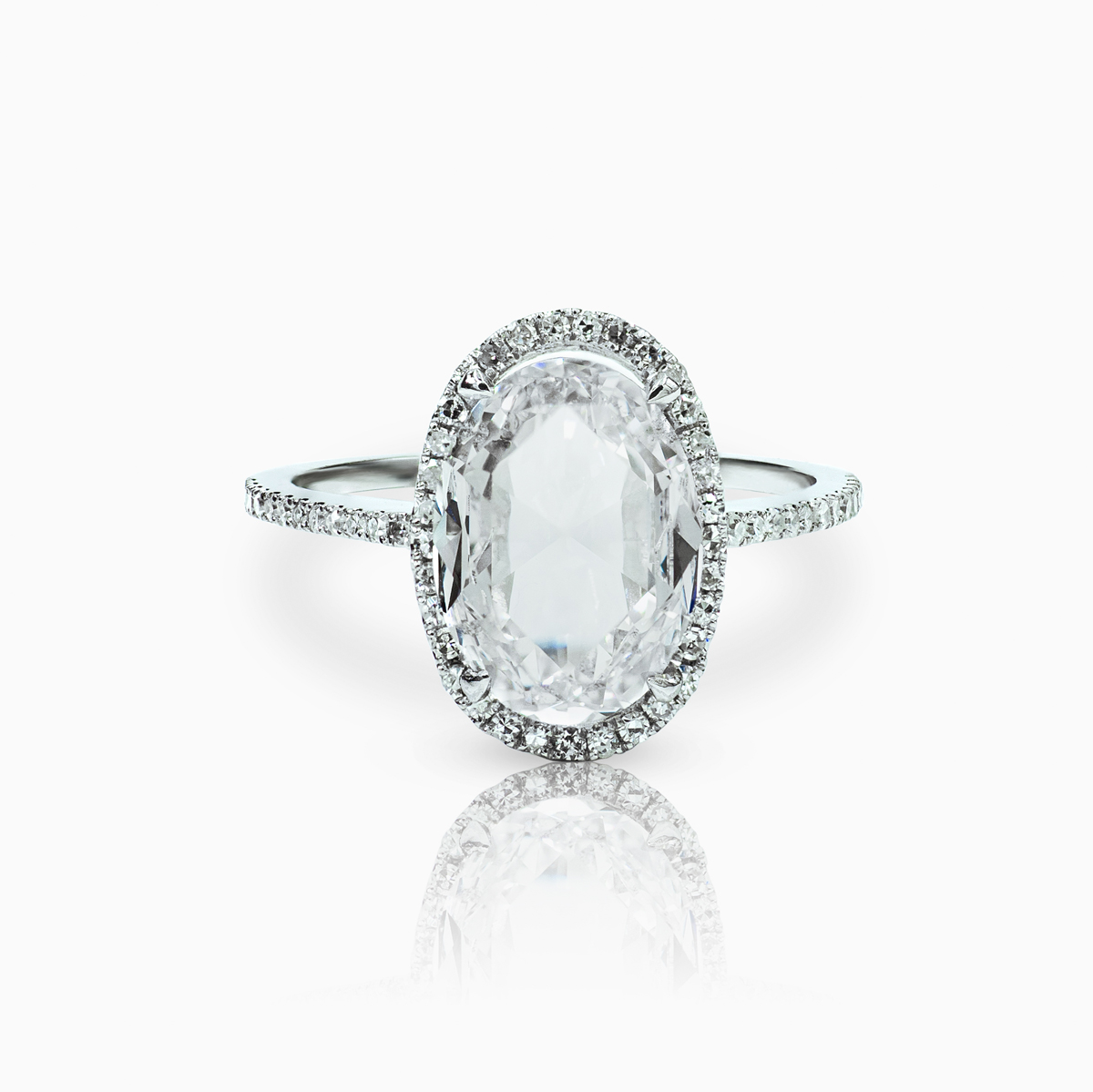 Vintage Rose Cut Diamond Pavé Ring