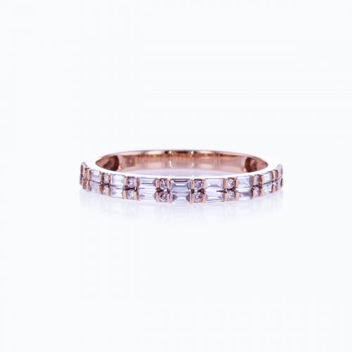 Double Row Diamond Band