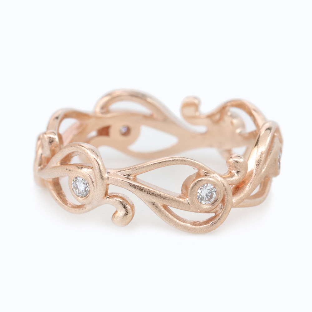 Whimsical best sale wedding rings