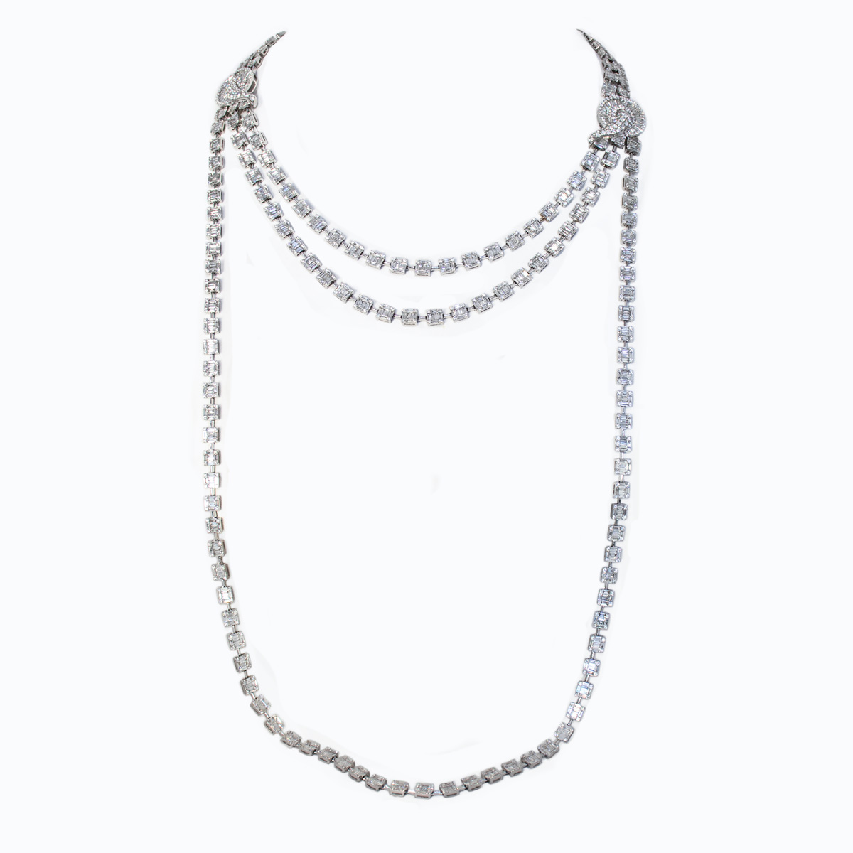 5.7mm Diamond-Cut Curb Chain Necklace in 14K White Gold - 24