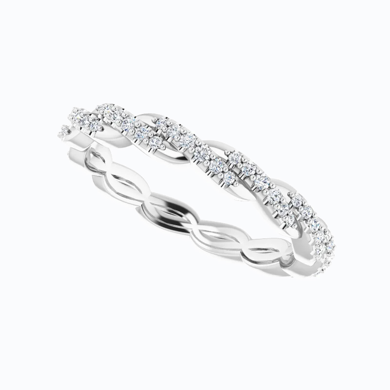 Diamond Modern Eternity Band Size, 14k Gold