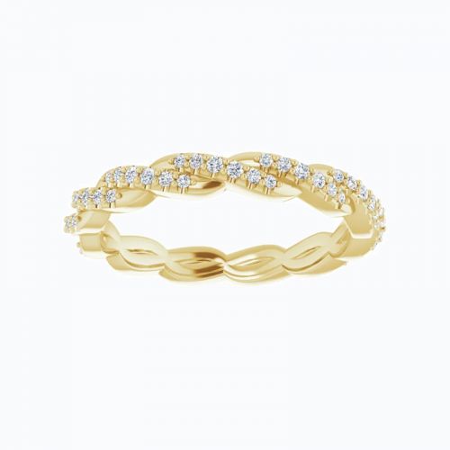 Diamond Modern Eternity Band Size, 14k Gold