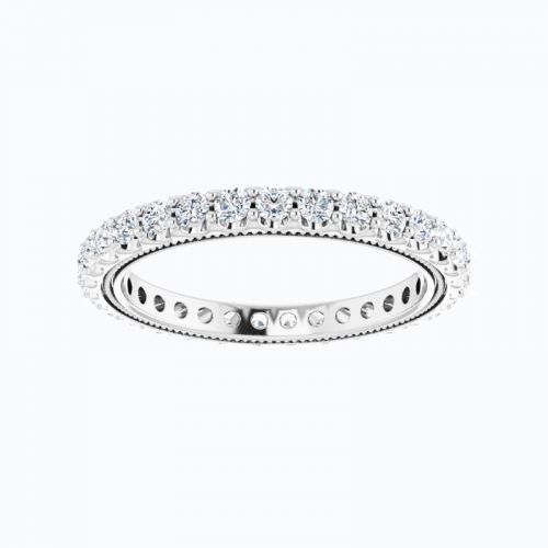 Classic Diamond Eternity Wedding Band, 0.9Cttw