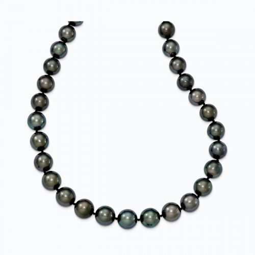 Tahitian Pearl Princess Necklace, 14k White Gold