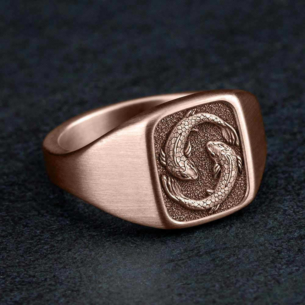 The Pisces - Customizable Signet Ring