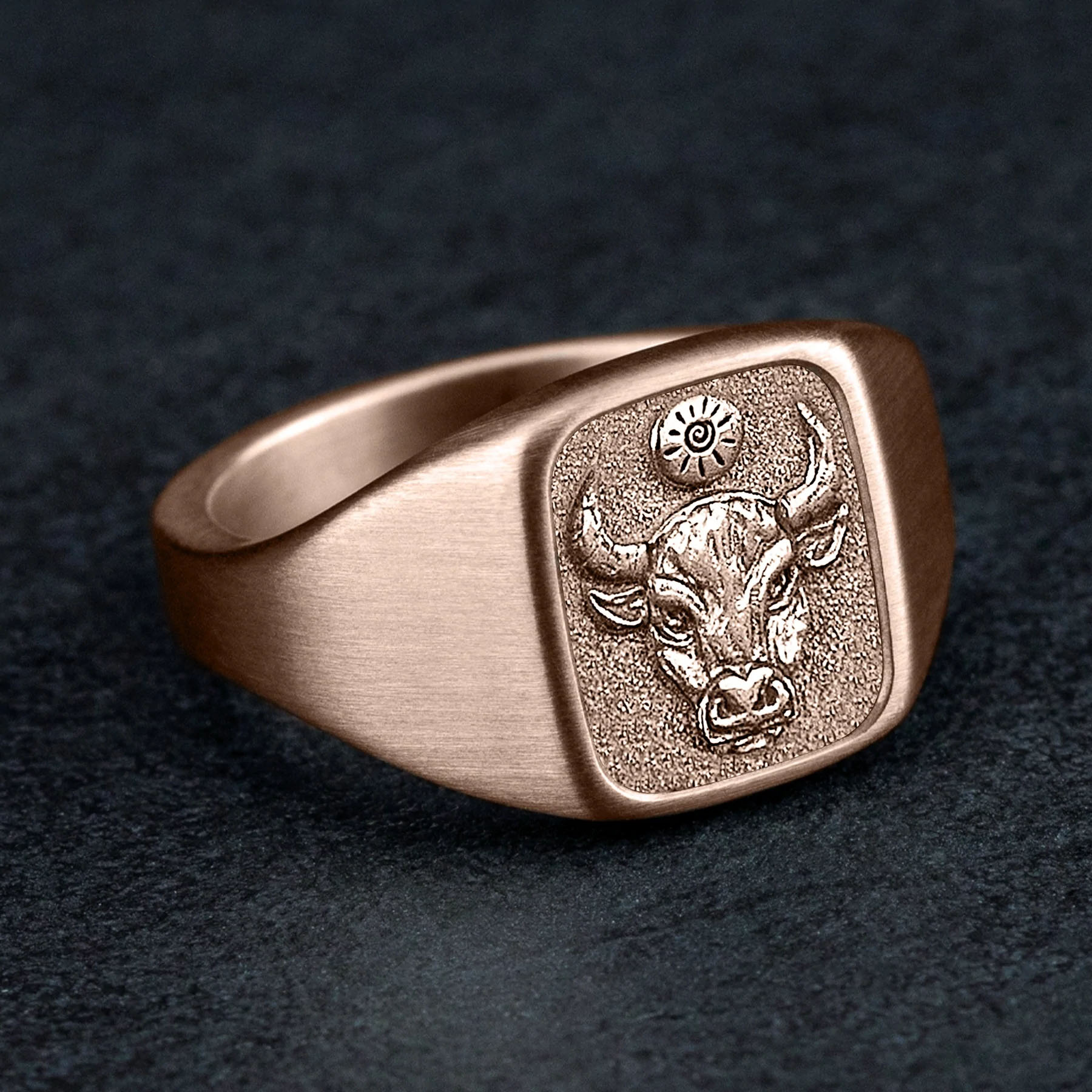 The Taurus - Customizable Signet Ring