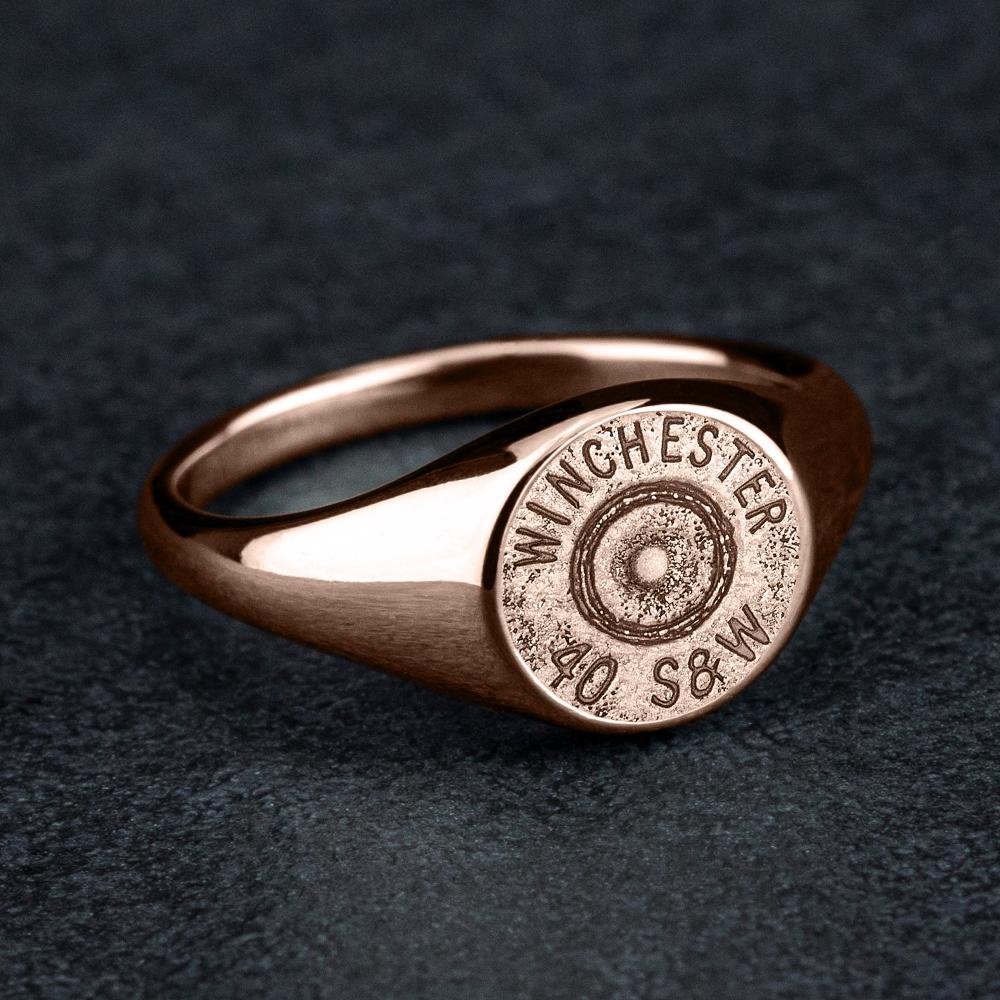 The Pistol - Customizable Signet Ring