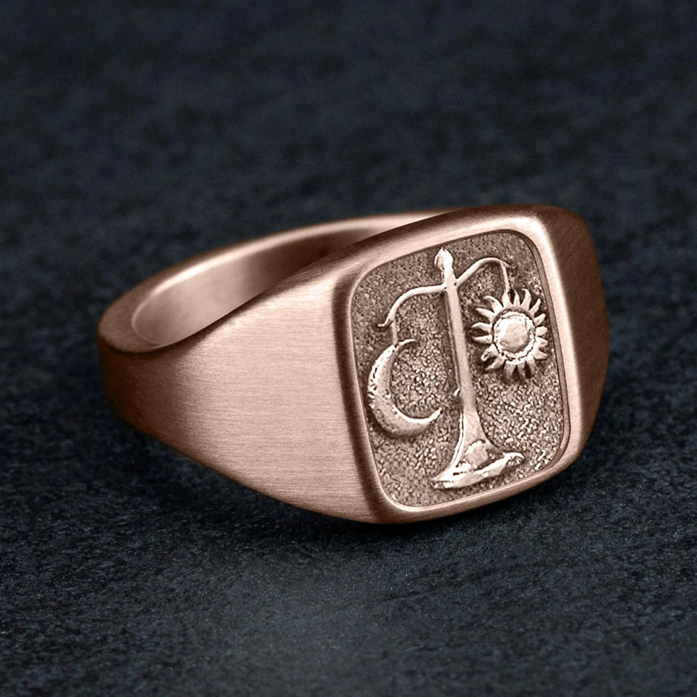 The Libra - Customizable Signet Ring