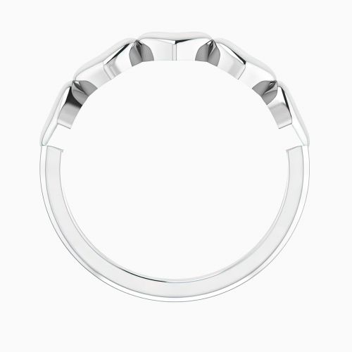 Five Golden Hearts Motif Ring, 14k