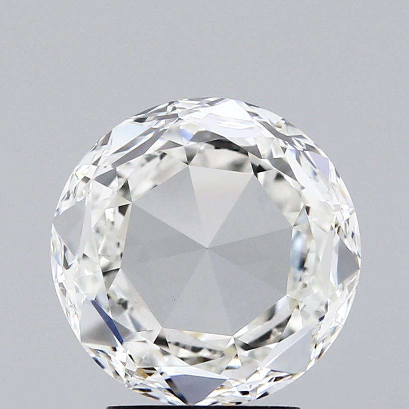 2.76 Carat Rose Cut Diamond, F, VVS2