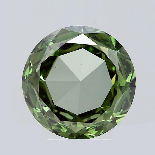 3.40 Carat Rose Cut Diamond, Green, VS1
