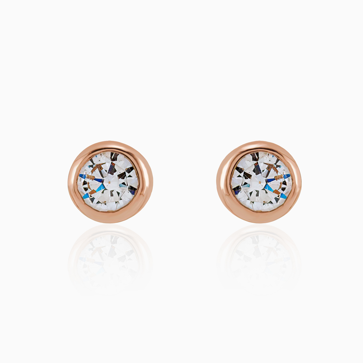 2.5mm Lab-grown Diamond Stud Earrings, 14k Gold