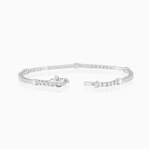 1.75 Carat Lab-grown Diamond Tennis Bracelet, 14k White Gold