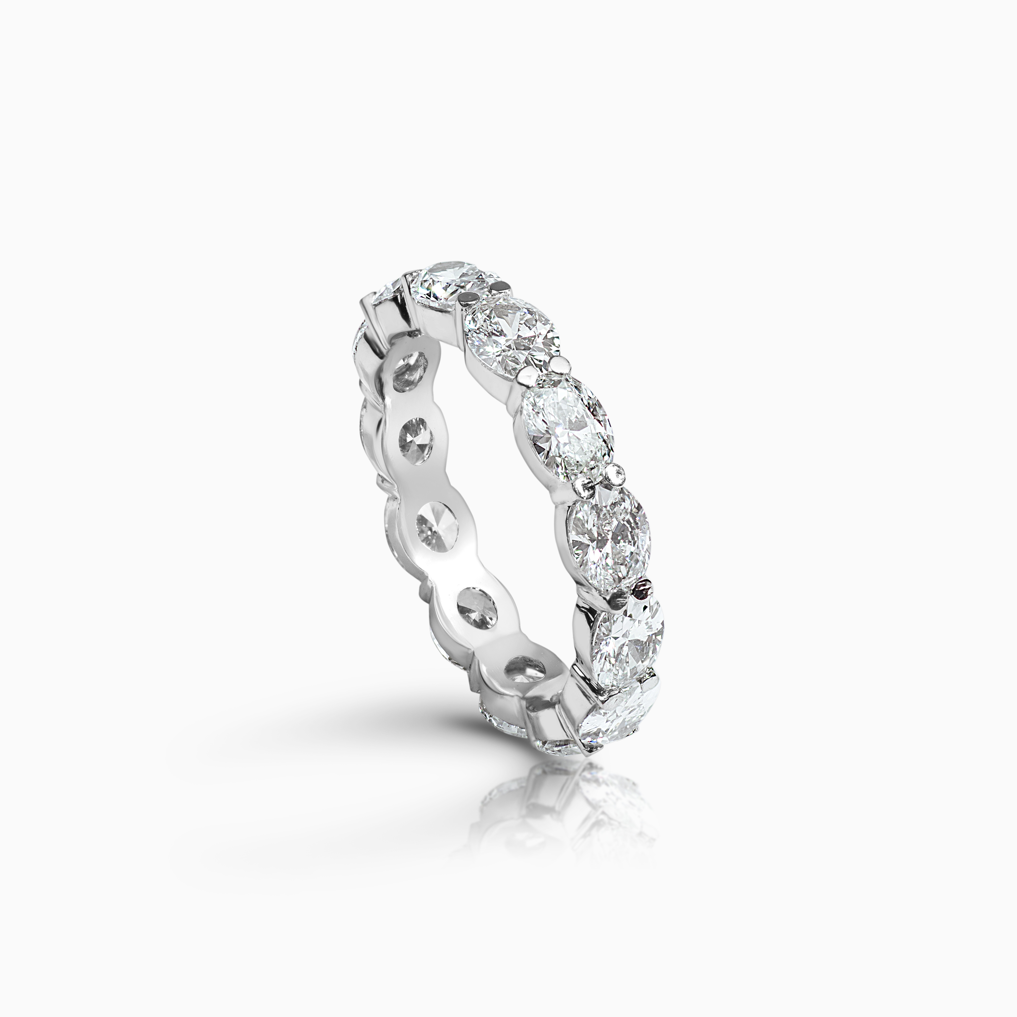 Lab-grown Oval Diamond Eternity Band, 2.57 carats