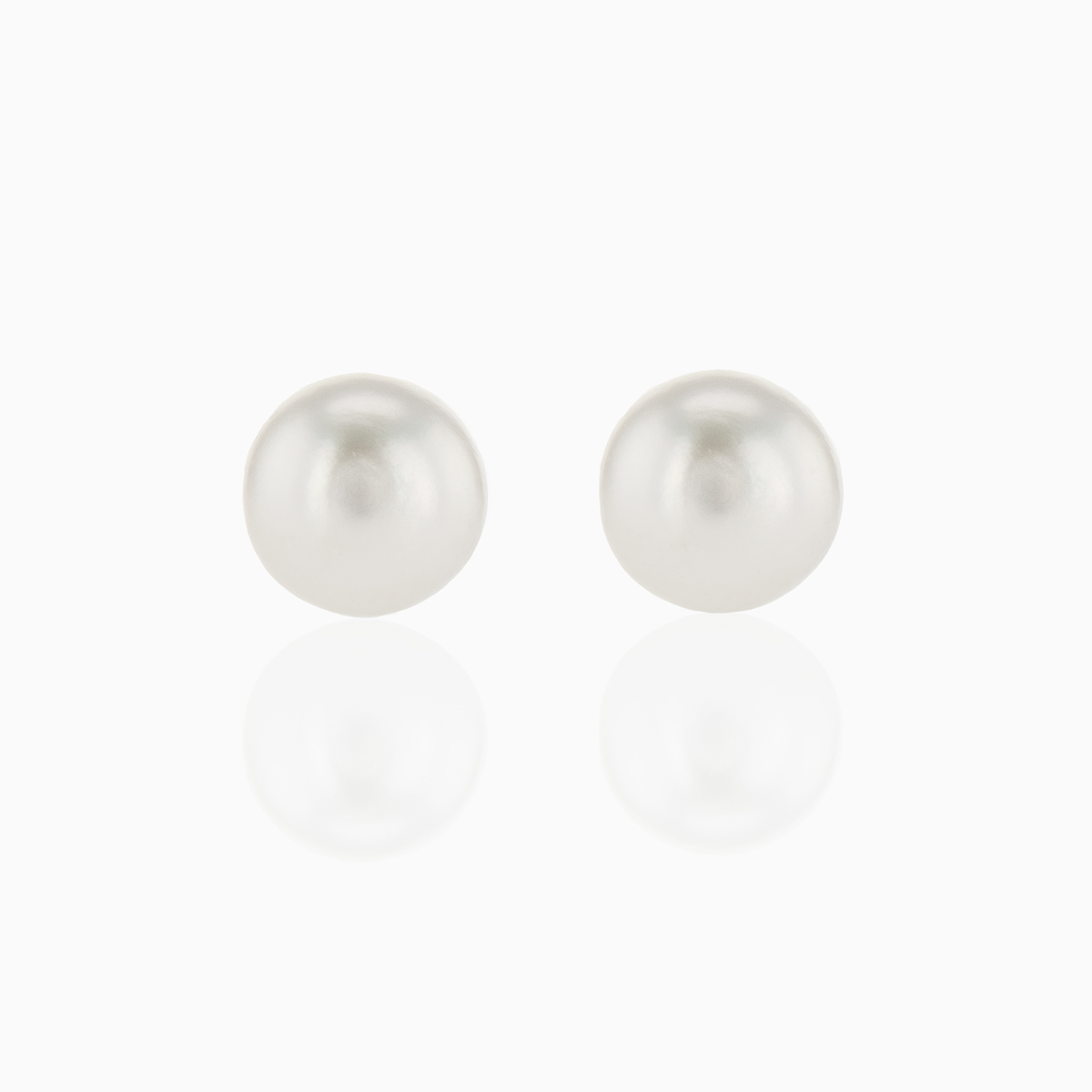 June Birthstone Stud Earrings, Cultured Pearl, 14k Yellow Gold