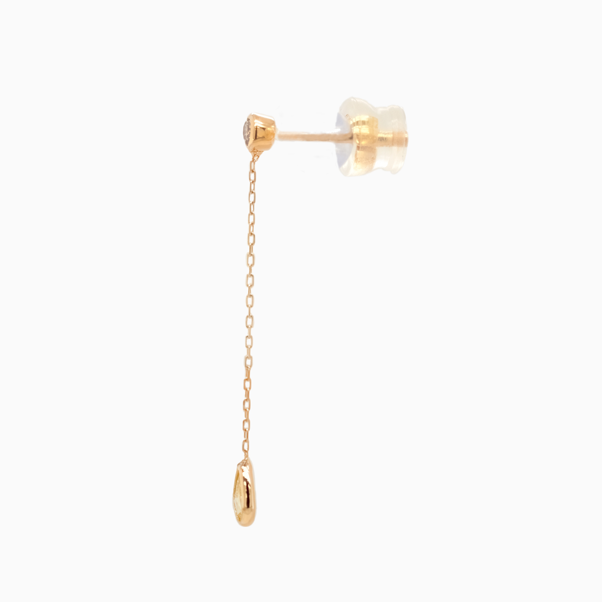 Rose Cut Diamond Dangle Earrings, 18k Yellow Gold