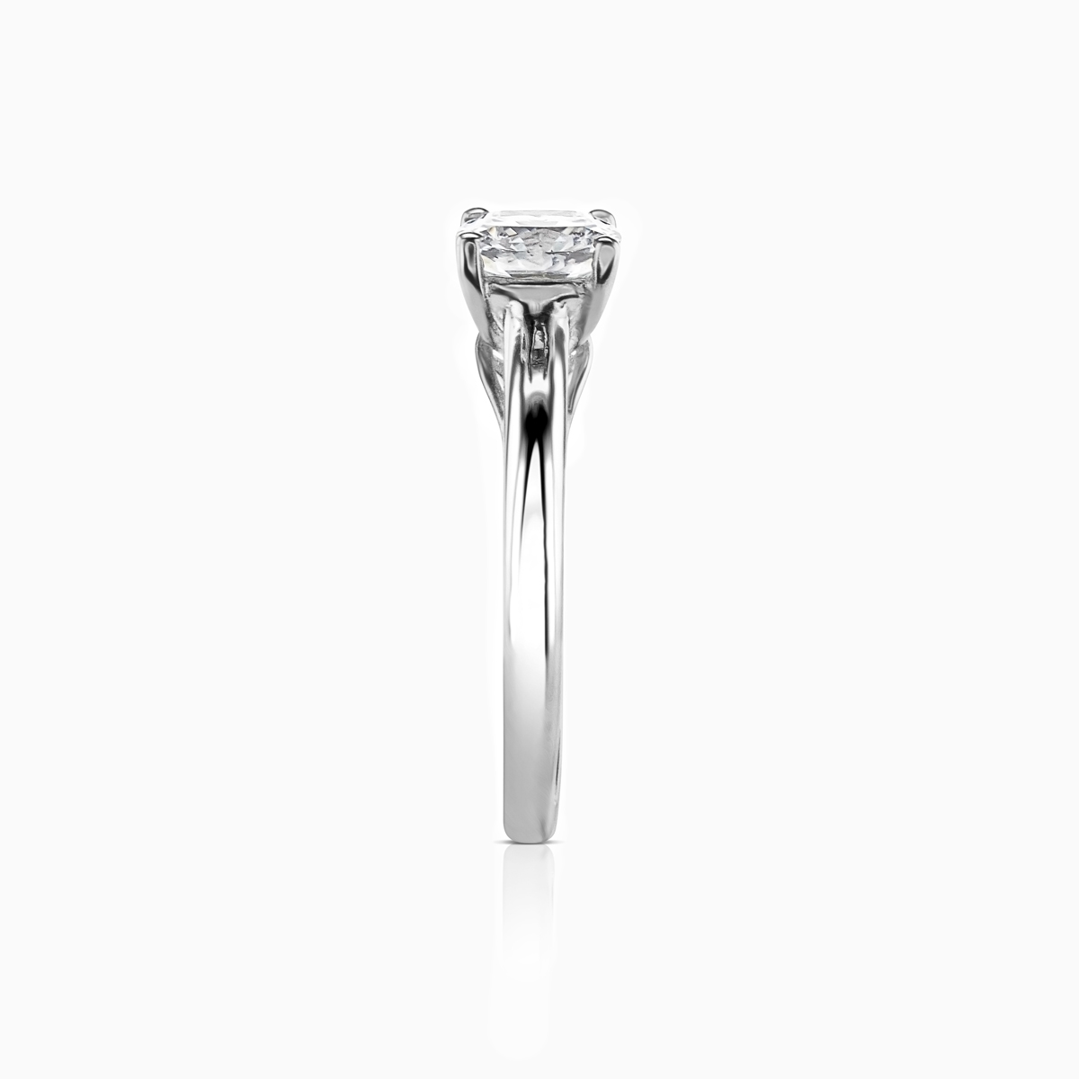 Dino Lonzano Cushion Cut Diamond Solitaire Engagement Ring