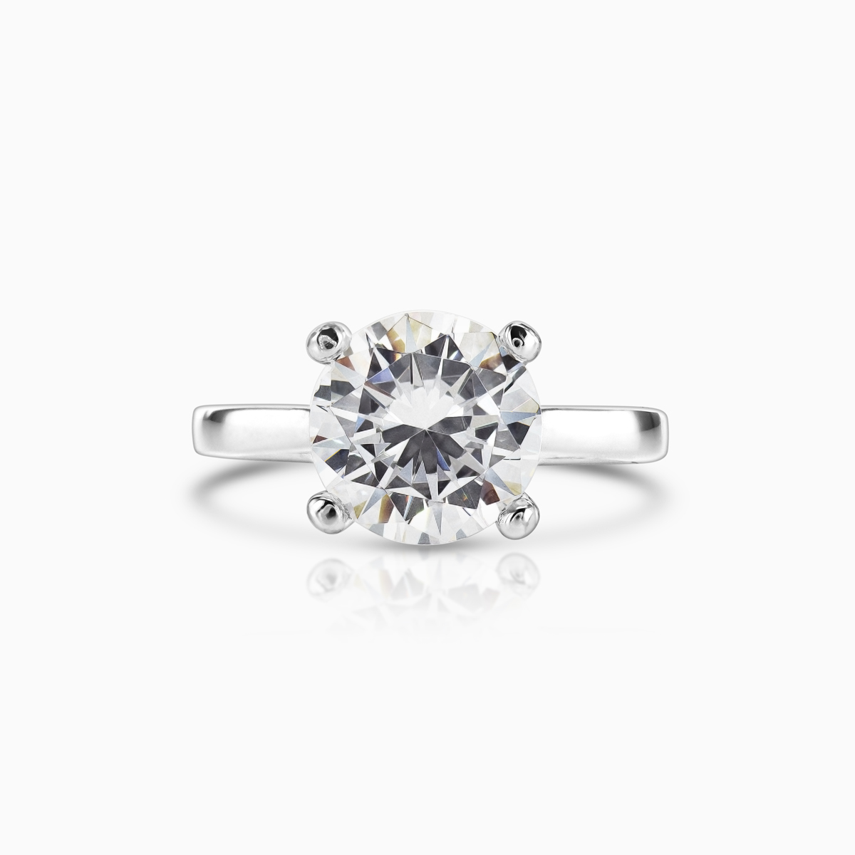 Dino Lonzano Signature Diamond Solitaire Cathedral Setting