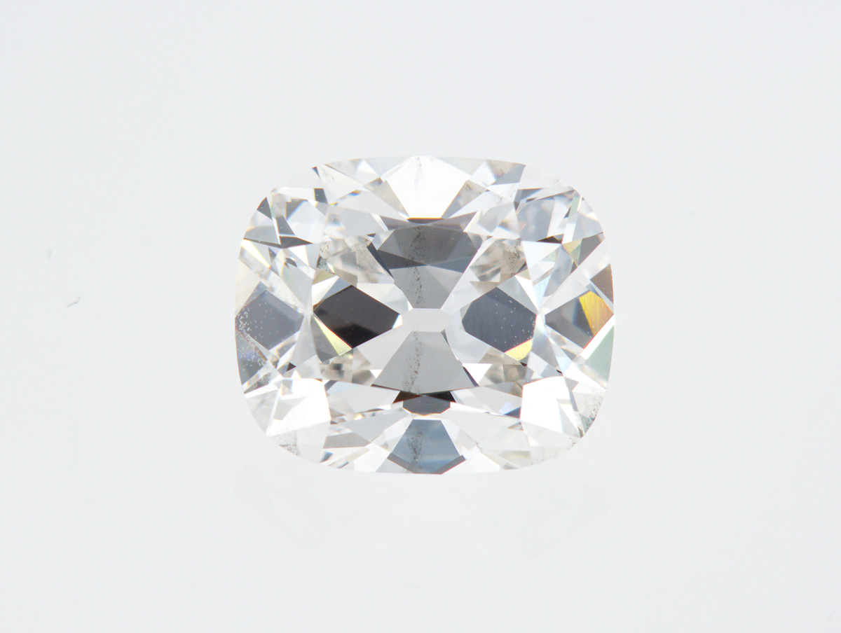 4.05 Carat Old Mine Cut Diamond, G, SI1