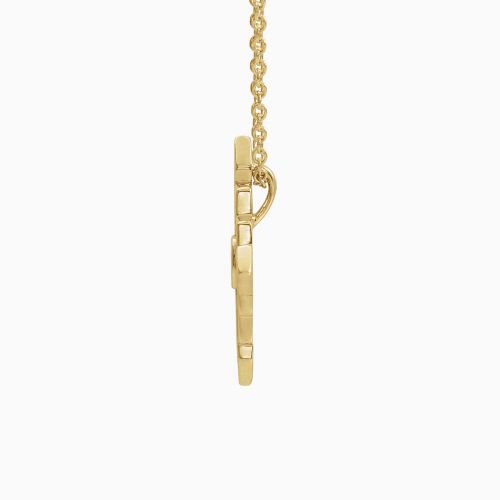 Vintage-inspired Geometric Necklace, 14k Yellow Gold