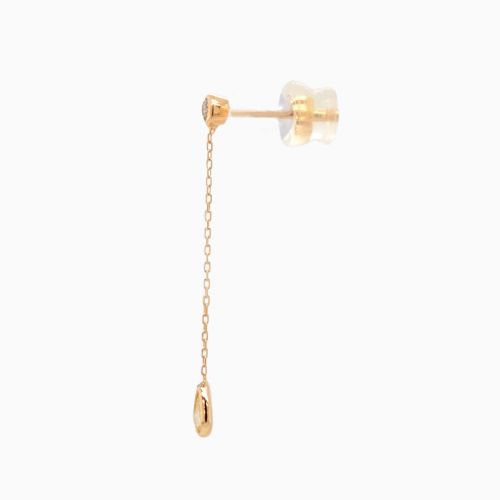 Rose Cut Diamond Dangle Earrings, 18k Yellow Gold