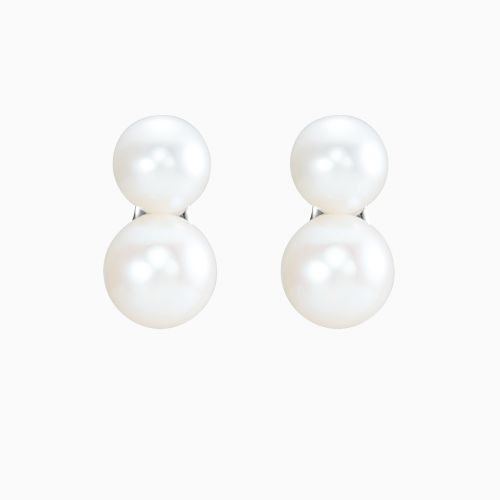 Freshwater Pearl Ear Climbers, 14k Gold