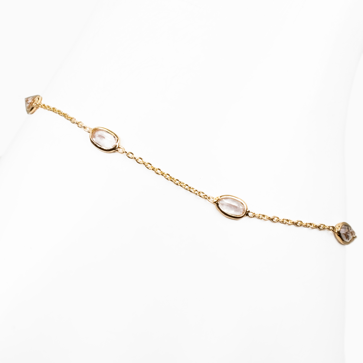 Morganite Tempo Bracelet in 14k Yellow Gold