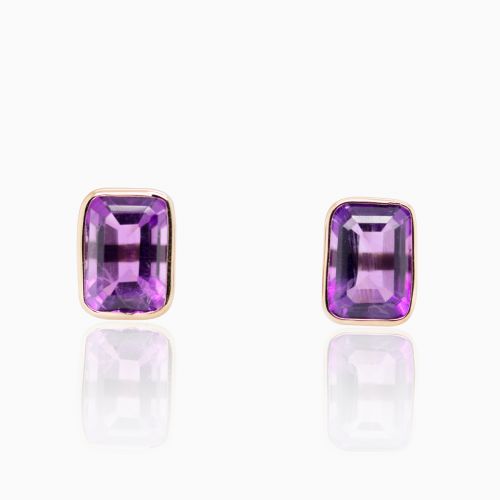 Natural Purple Amethyst-diamond Studs-925 Sterling Silver-simple Amethyst  Earring-elegant Amethyst Jewelry-february Birthstone-wedding Studs - Etsy |  Amethyst jewelry, Wedding studs, Amethyst