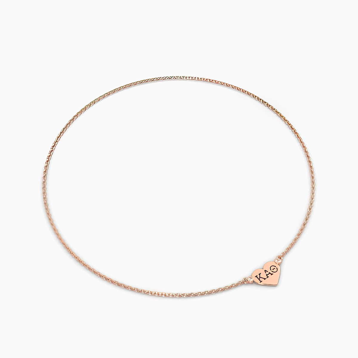 Dino Lonzano Sorority Heart Necklace, 14k gold