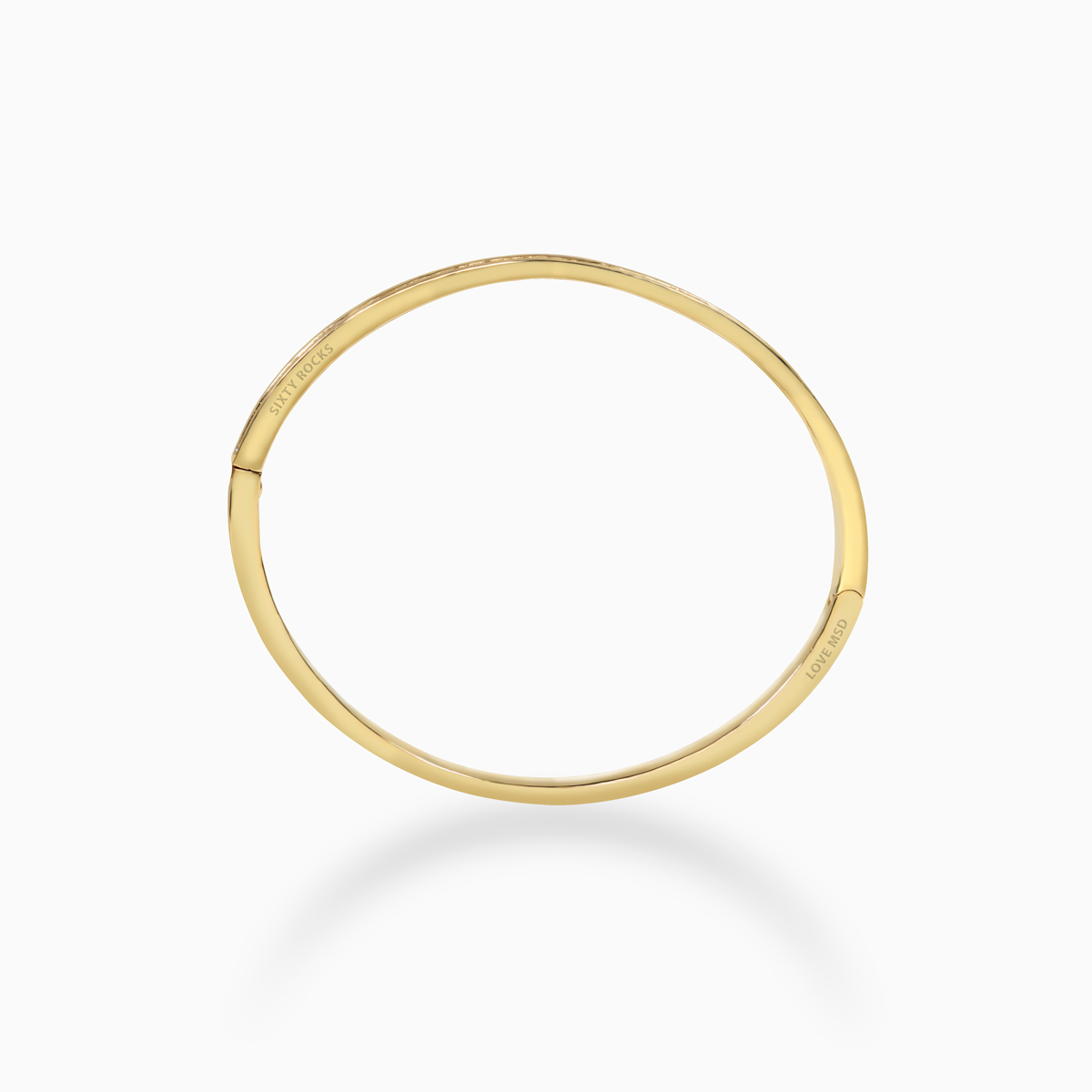 Dino Lonzano Natural Diamond Love Bracelet, 18k Yellow Gold