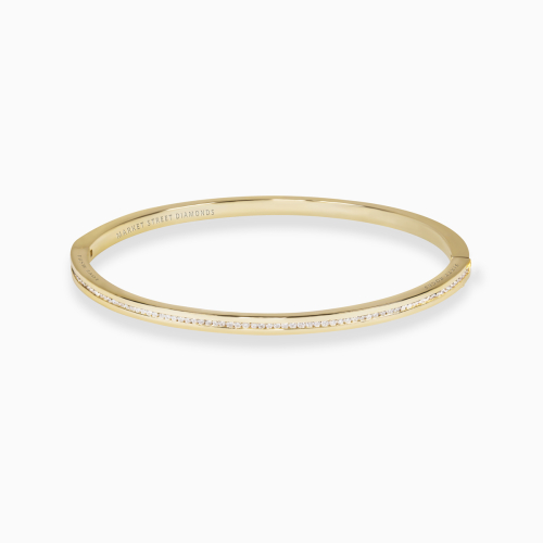 Dino Lonzano Natural Diamond Love Bracelet, 18k Yellow Gold