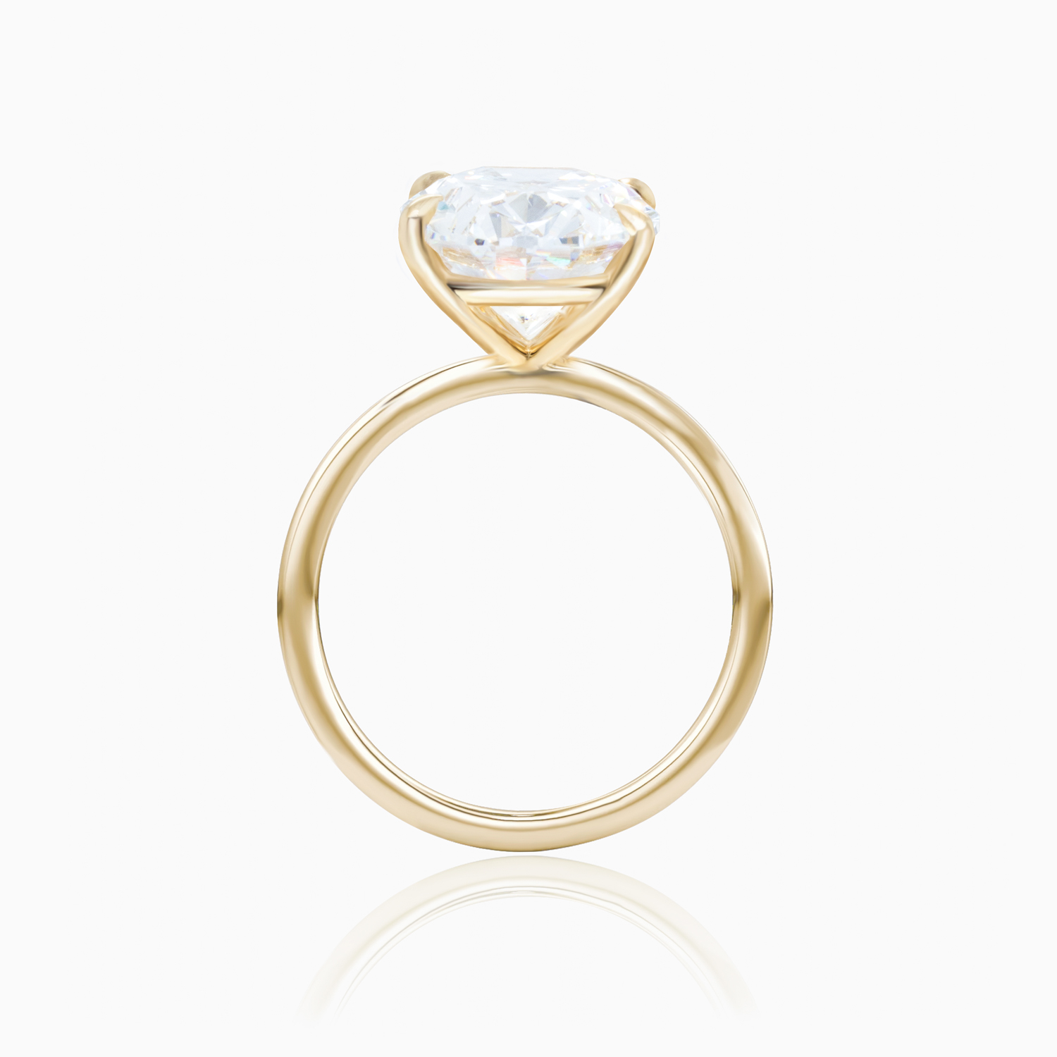 Dino Lonzano Oval Diamond Solitaire Engagement Ring,  5-Carat, Lab-Grown
