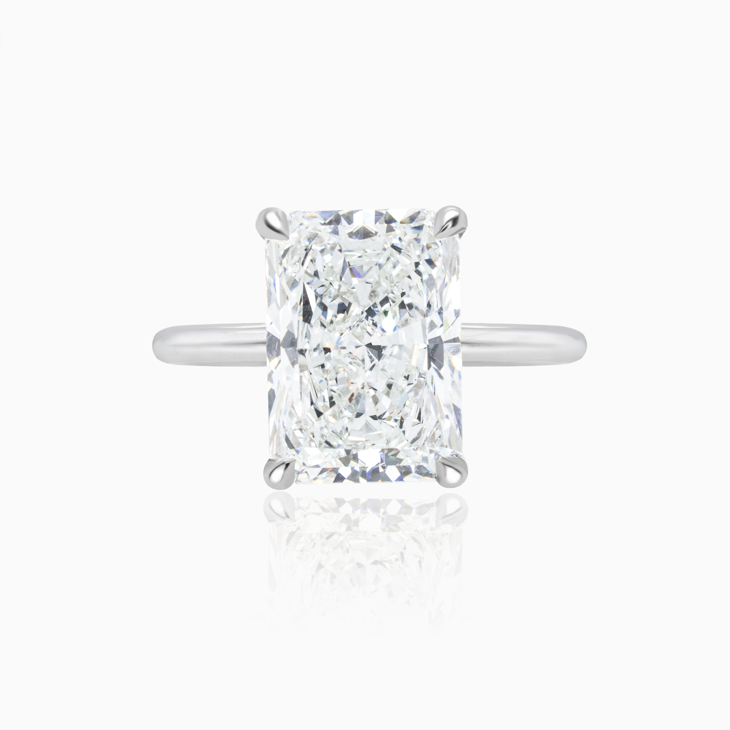 Dino Lonzano Radiant-Cut Solitaire Engagement Ring, 5ct, Lab-Grown