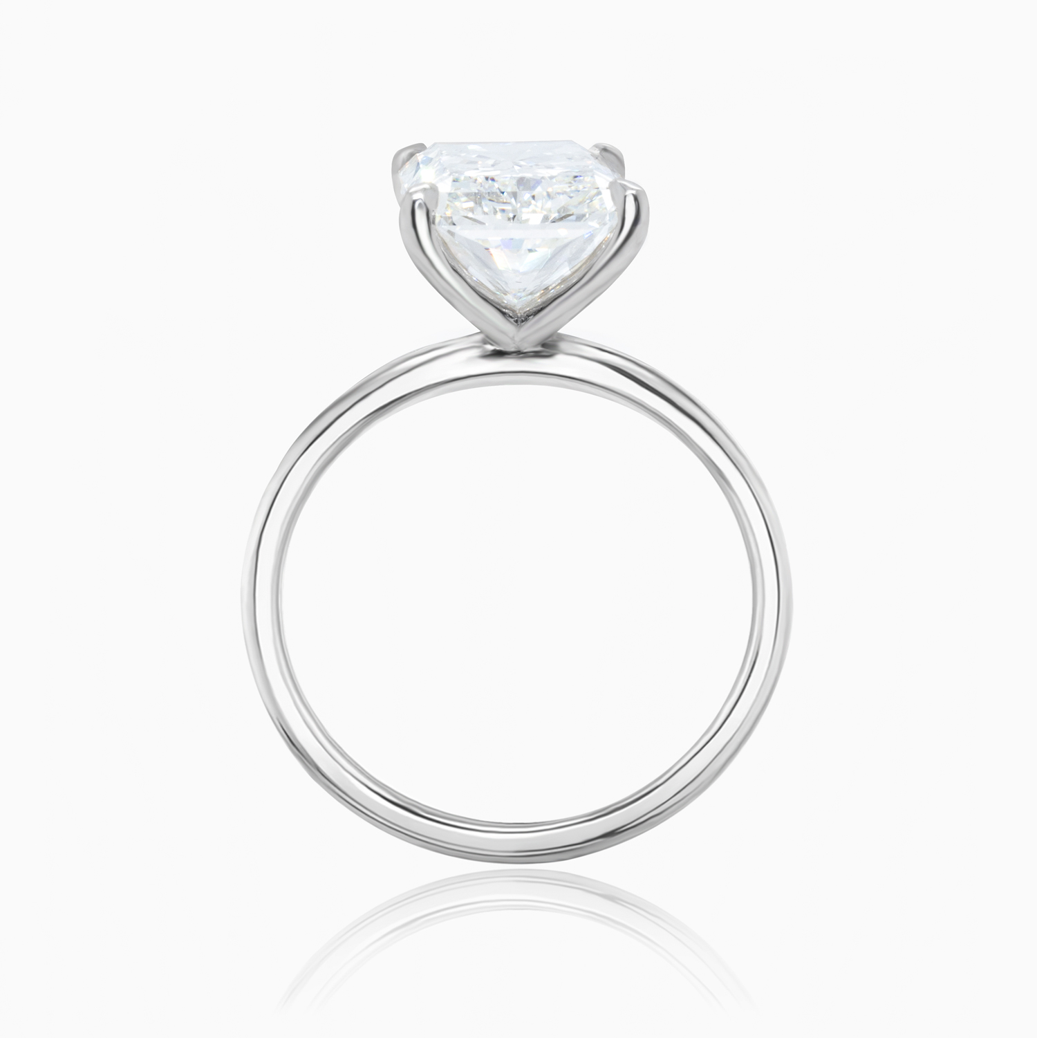 Dino Lonzano Radiant-Cut Solitaire Engagement Ring, 5ct, Lab-Grown