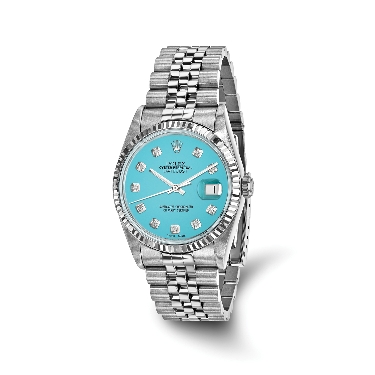 Rolex Jubilee Datejust 10159TL Teal Diamond Dial