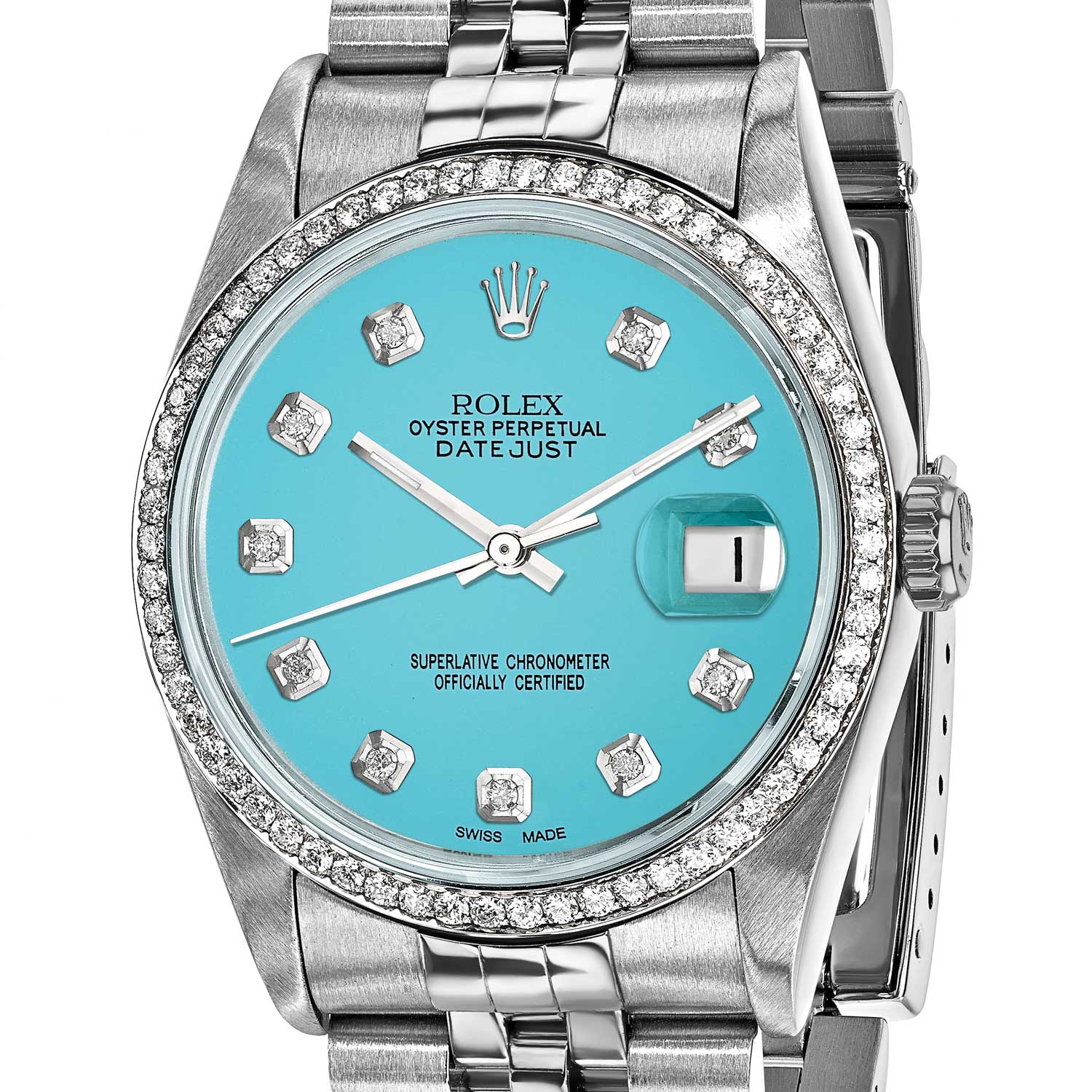 Rolex Jubilee Datejust 10159TL Teal Diamond Dial