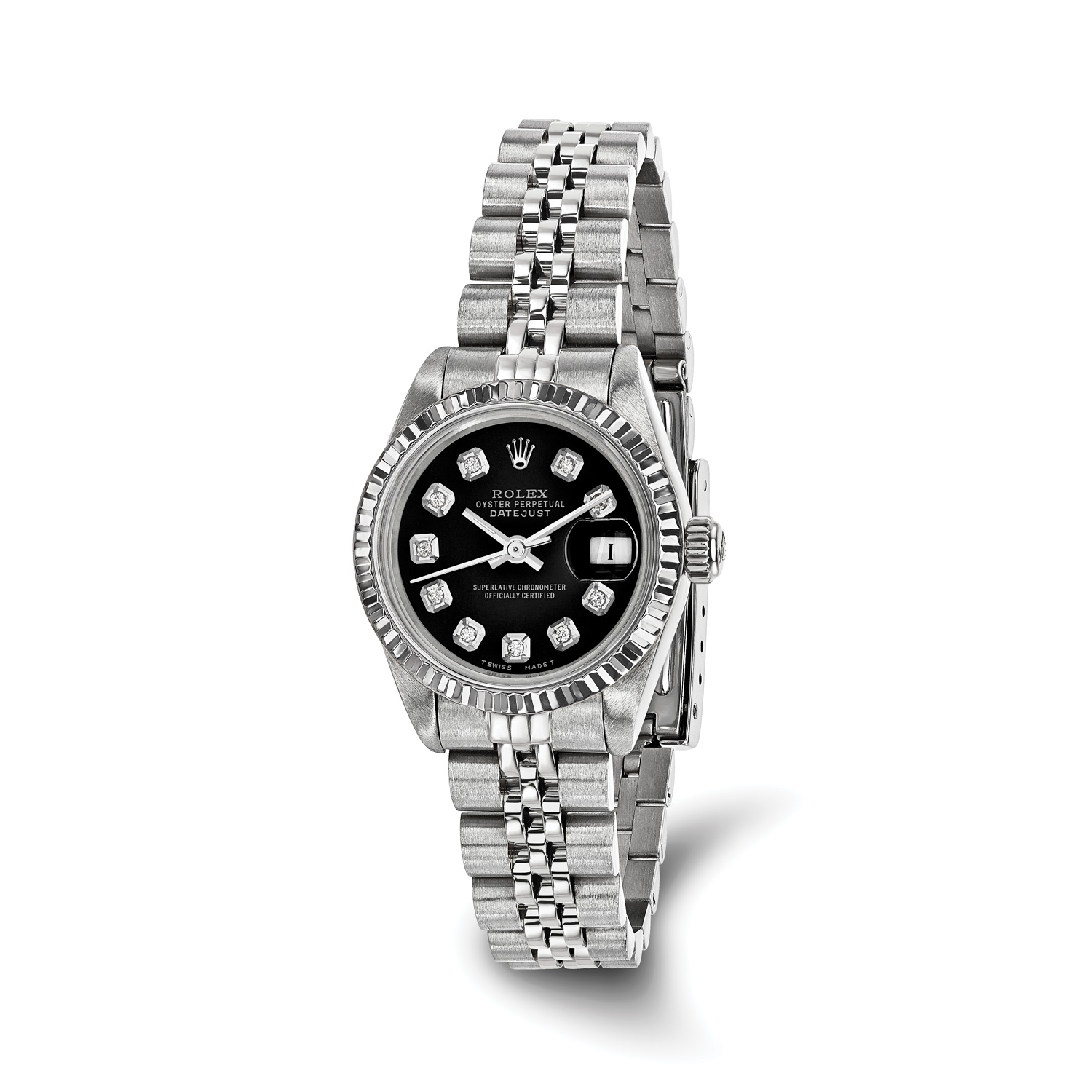 Rolex Jubilee Datejust 20151 Diamond Dial and 18k Fluted Bezel