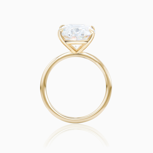 Dino Lonzano Oval Diamond Solitaire Engagement Ring,  5-Carat, Lab-Grown