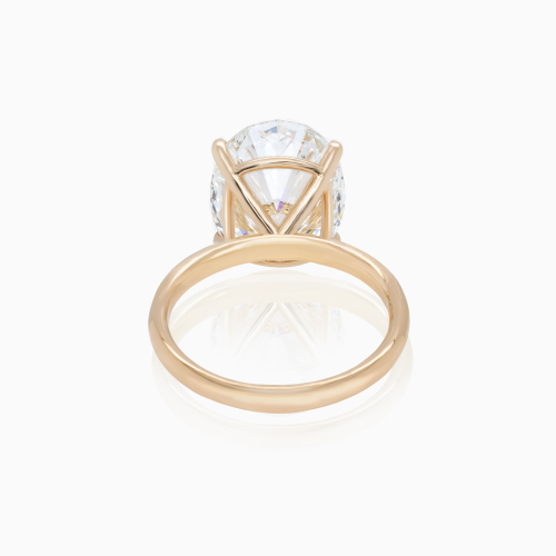 Dino Lonzano Oval Diamond Solitaire Engagement Ring,  5-Carat, Lab-Grown