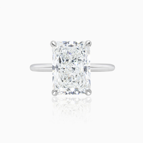 Dino Lonzano Radiant-Cut Solitaire Engagement Ring, 5ct, Lab-Grown