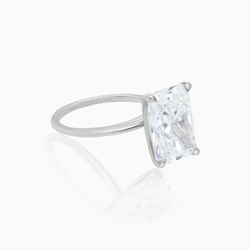 Dino Lonzano Radiant-Cut Solitaire Engagement Ring, 5ct, Lab-Grown