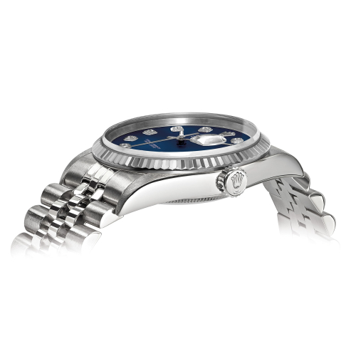 Rolex Jubilee Datejust 10152 Gold Blue Diamond Dial