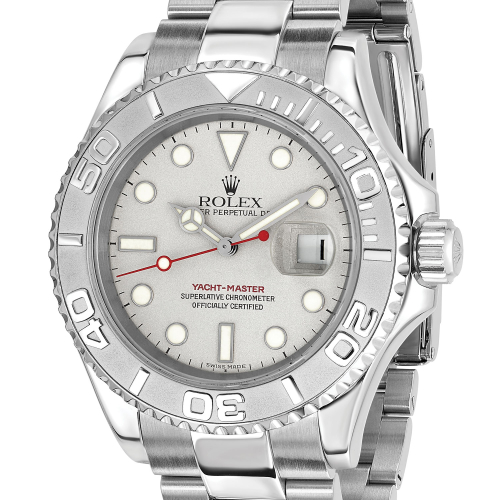 Rolex Yacht Master 10654 Silver Dial Watch 40mm