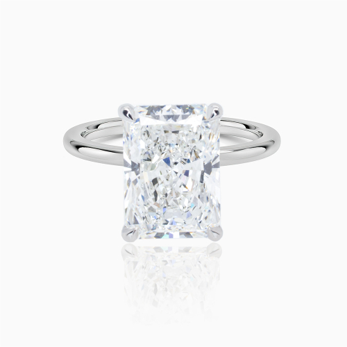 Dino Lonzano Radiant-Cut Solitaire Engagement Ring, 5ct, Lab-Grown