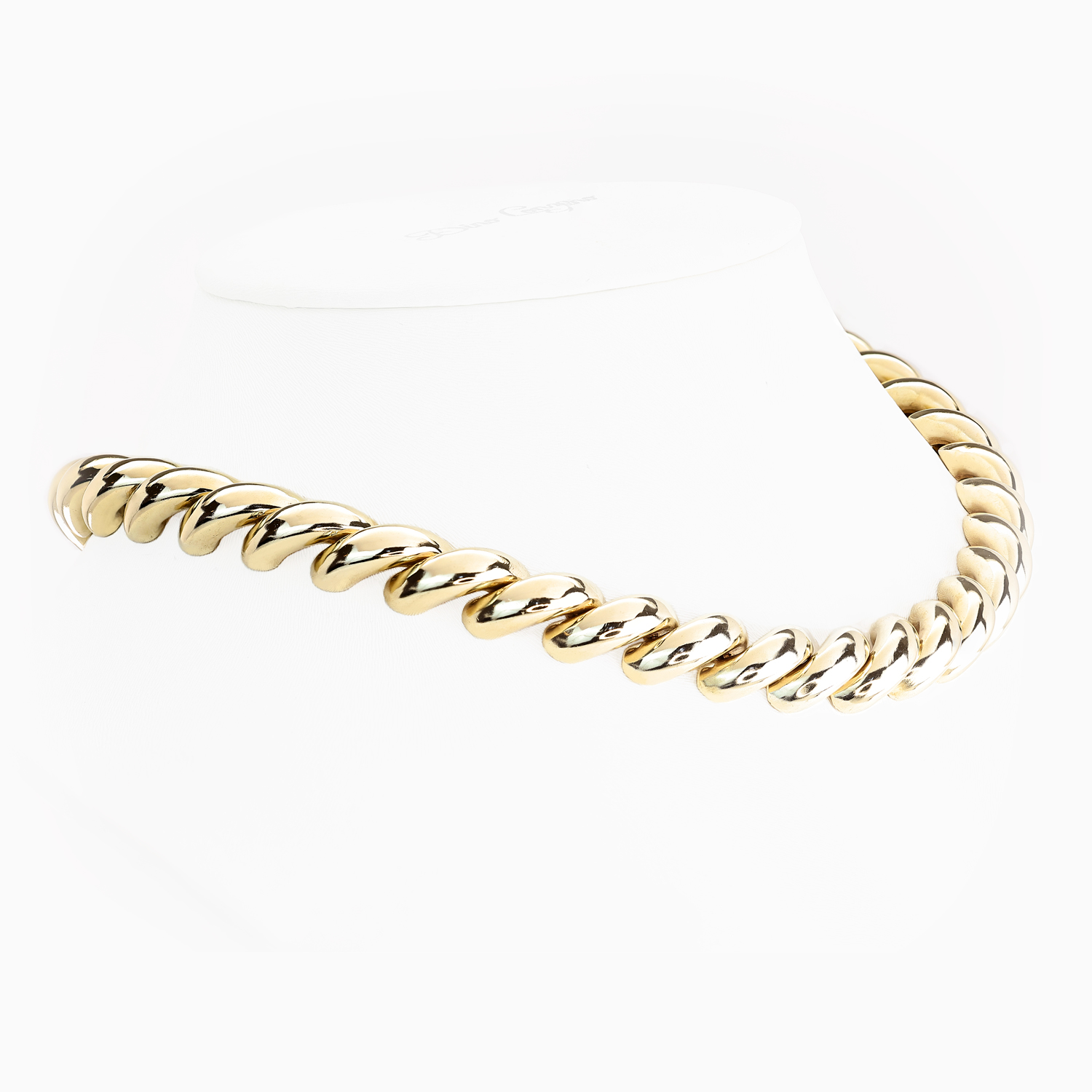 Vintage Italian San Marco Necklace, 14k Yellow Gold